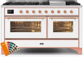 60 Dual Fuel Propane Gas Range with Copper Trim Z95450