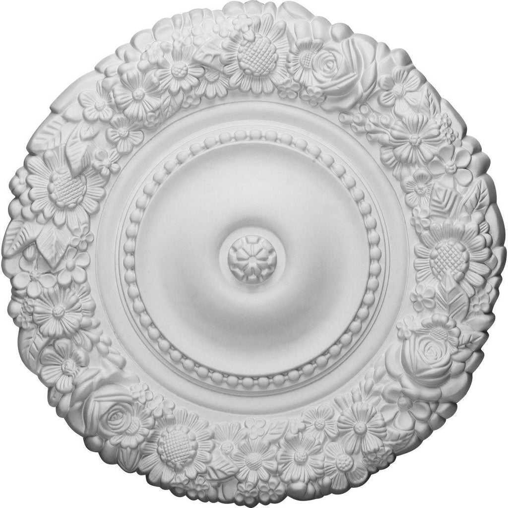 21 inch x 2 inch Hand-Painted Flash Copper Bronze Ceiling Medallion J756