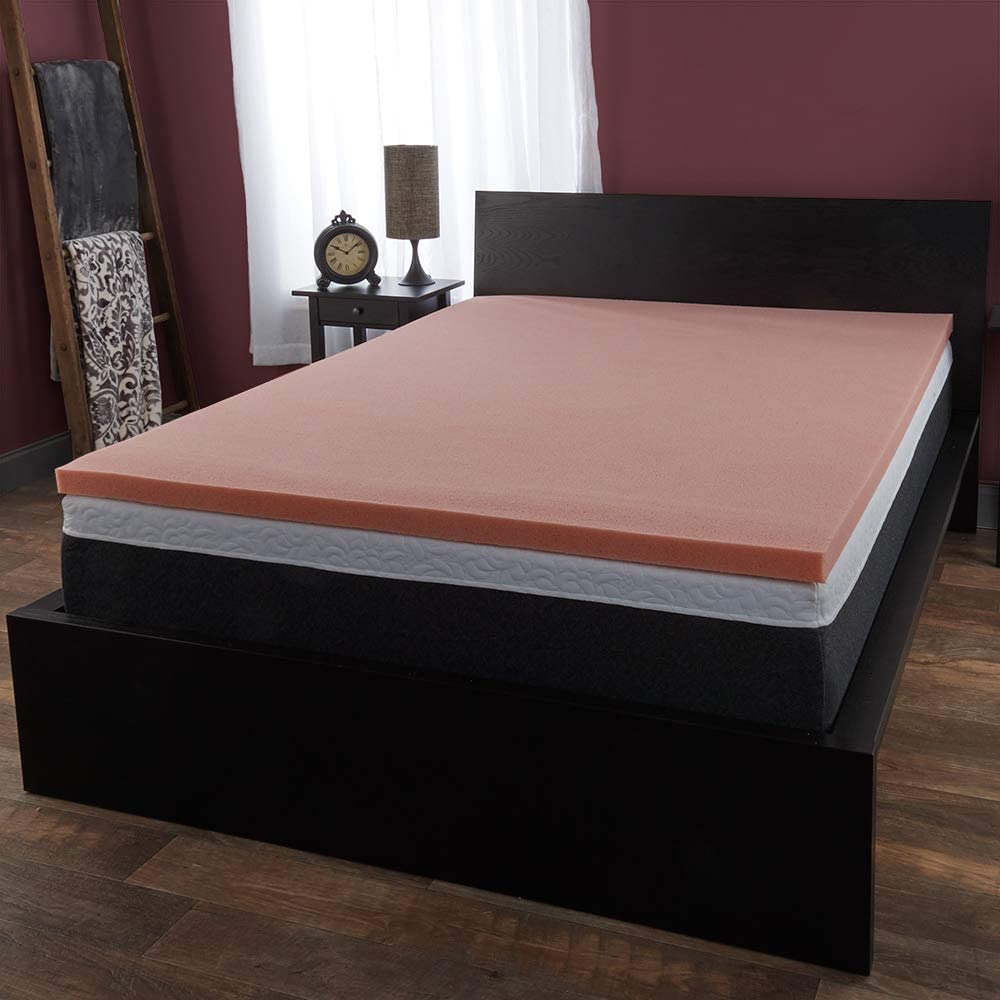 2" Tranquility Foam Mattress Topper with Cover, Queen Q787