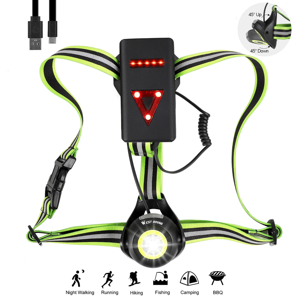 500 Lumens LED Chest Light with USB Rechargeable Q553