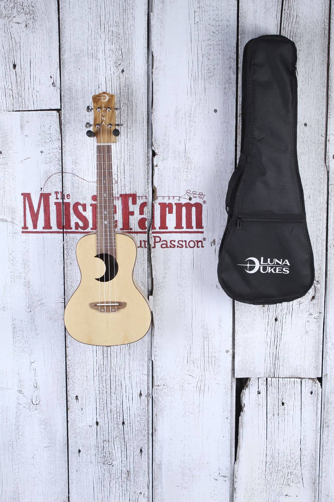 Olive Ash Burl Crescent Ukulele G993
