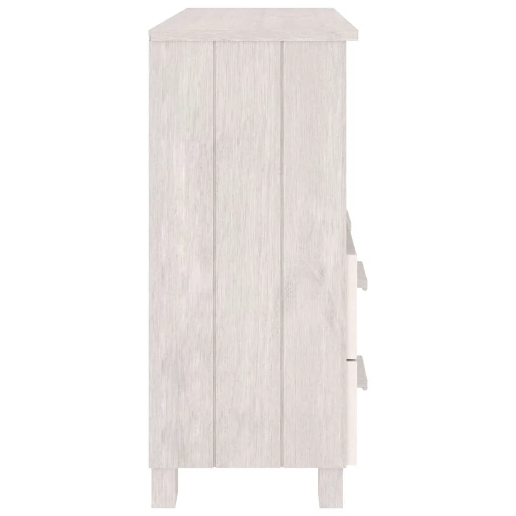 White Solid Wood Pine Sideboard F4308