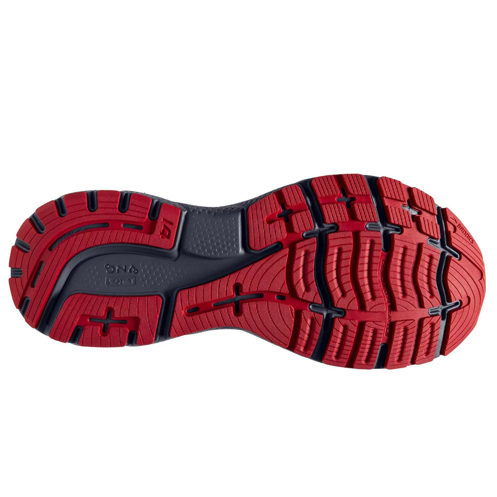 Grey Blue Red Road-Running Shoes B588978