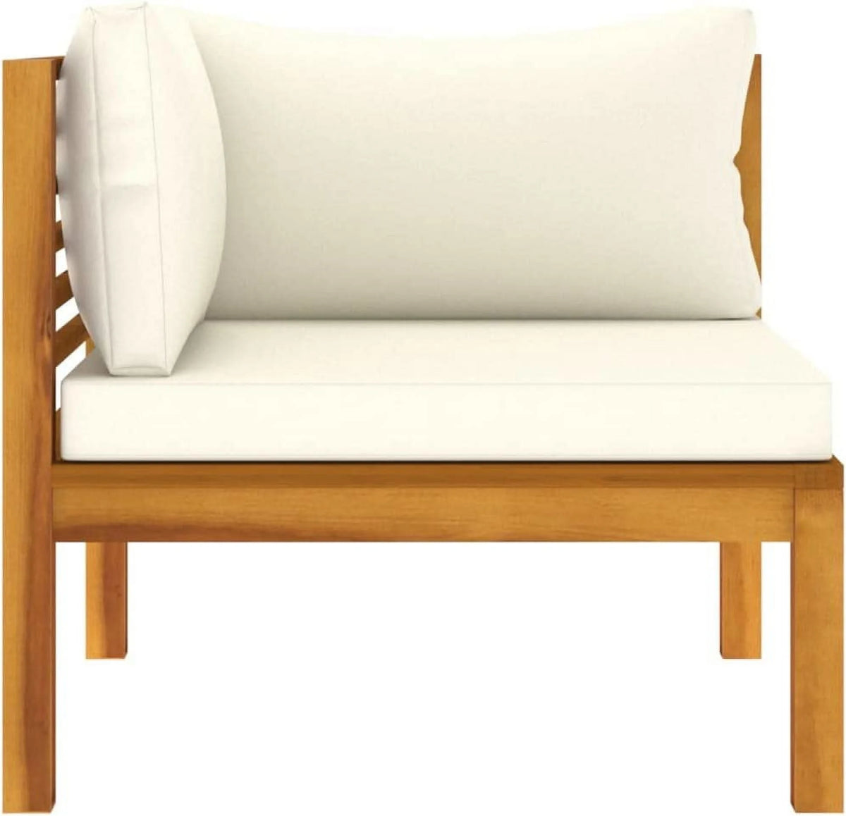 Patio Chairs with Tea Table and Cushions Acacia Wood Outdoor Furniture Set X9697