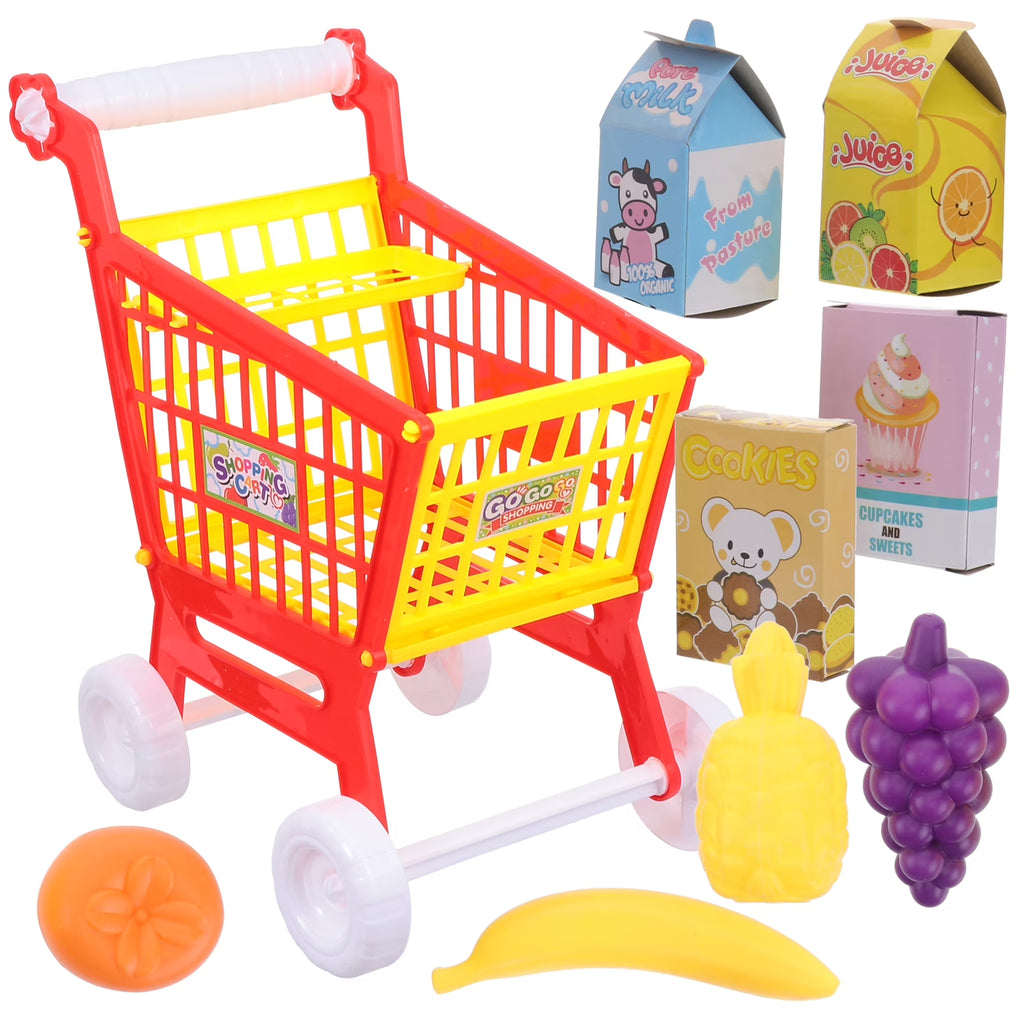 Red Kid Shopping Cart Plaything E509087