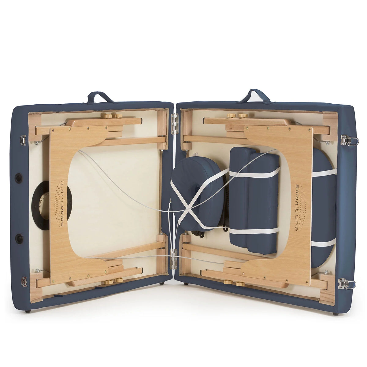 Blue Portable Massage Table with Backrest E660439