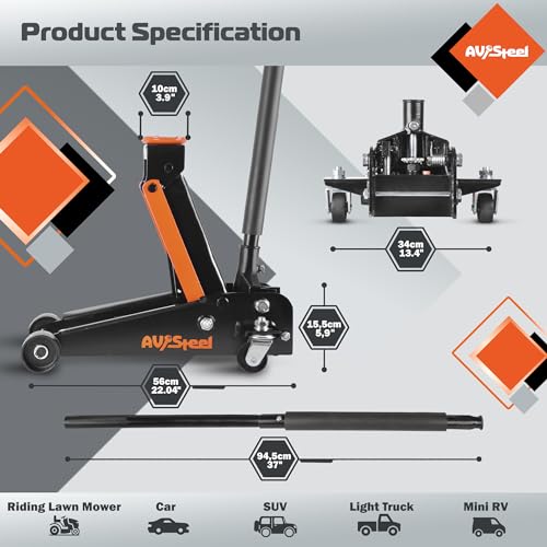 3 Ton Heavy Duty Hydraulic Floor Jack G455