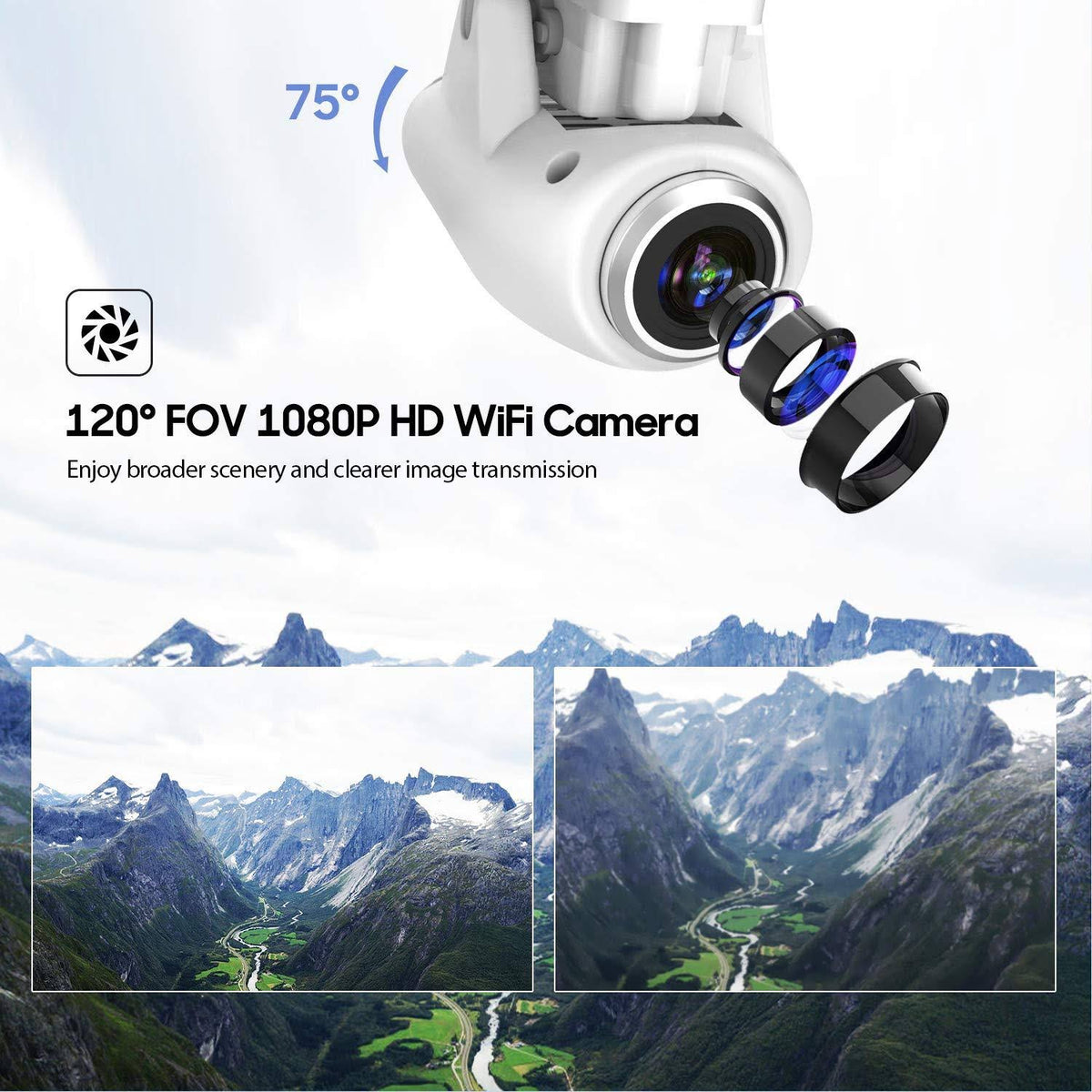 T25 GPS Drone with Camera 1080p HD WiFi I5879