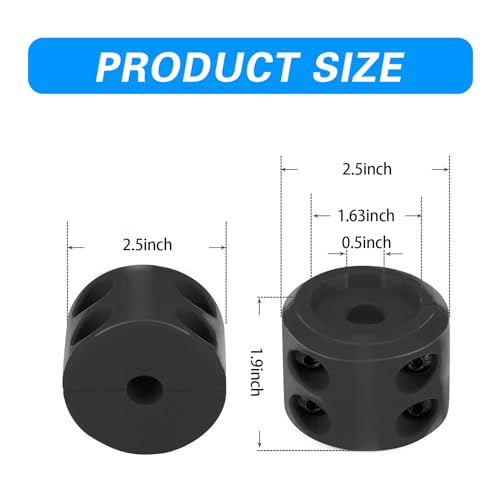 Black Trailer Winch Cable Hitch Stopper with Metal Installation Tool K209974