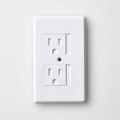 White Automatic Sliding Cap Wall Outlet Cover P67977