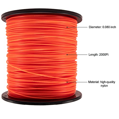 .065-Inch-by-3000-ft-5lb Round Weed Eater String Trimmer Line Q601230