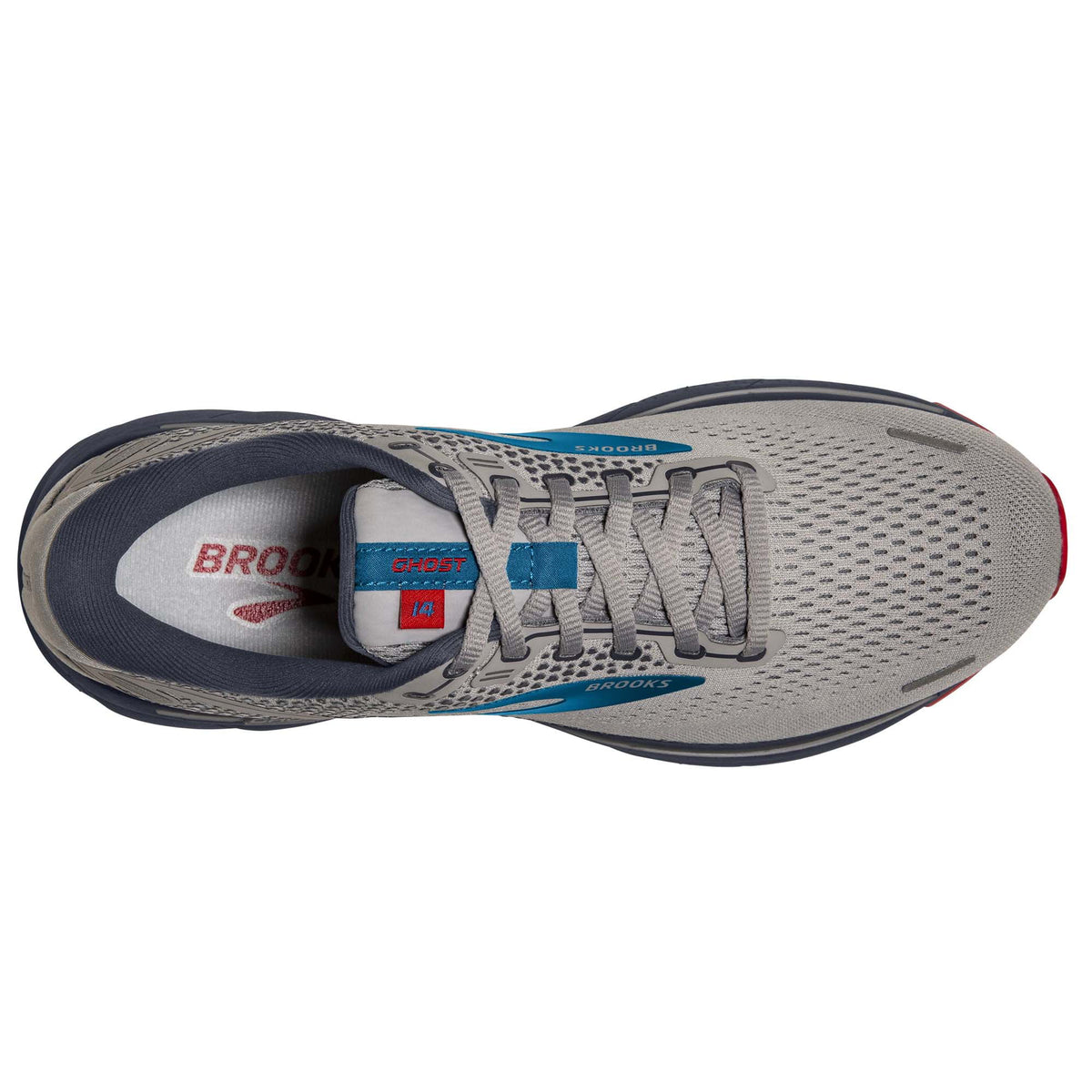 Grey Blue Red Road-Running Shoes B588978