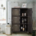 Metal Storage Locker with Doors and Shelves N995005