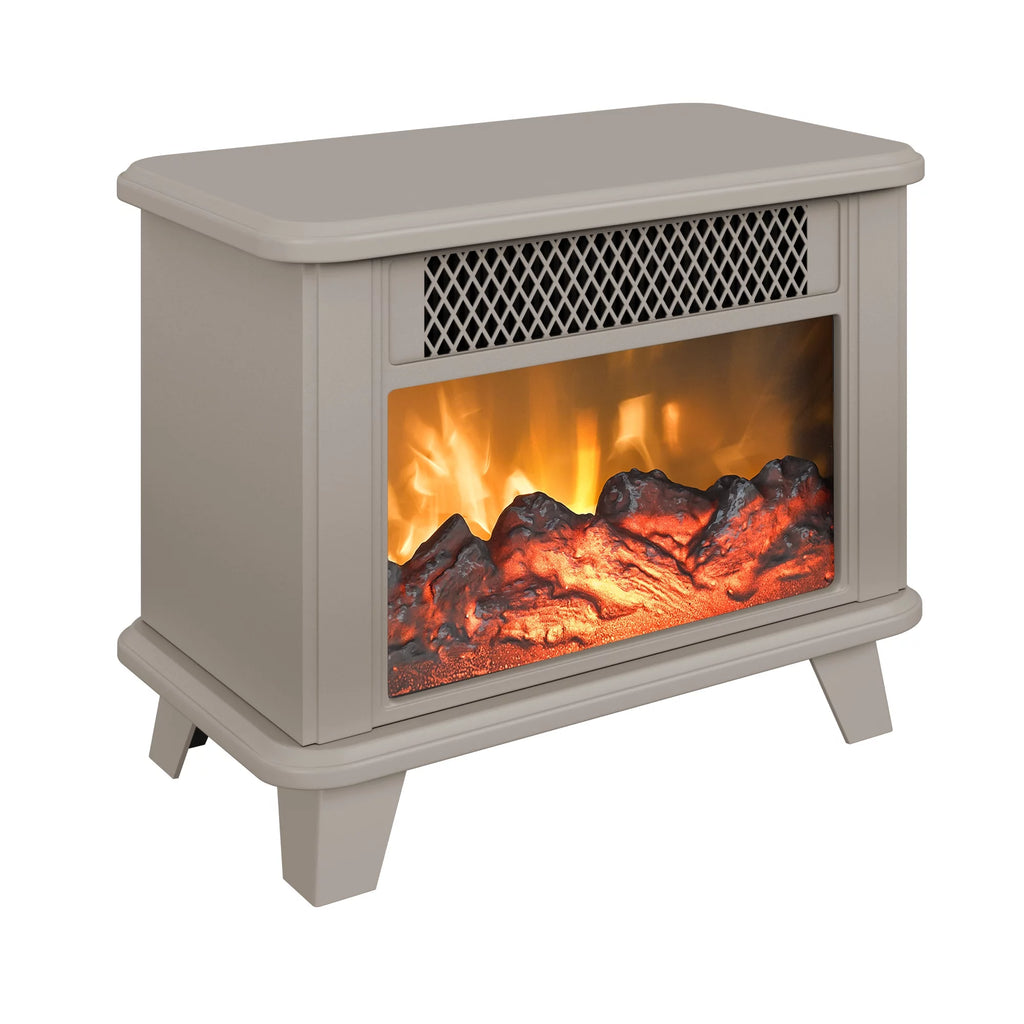 Cream Electric Fireplace Space Heater F5633