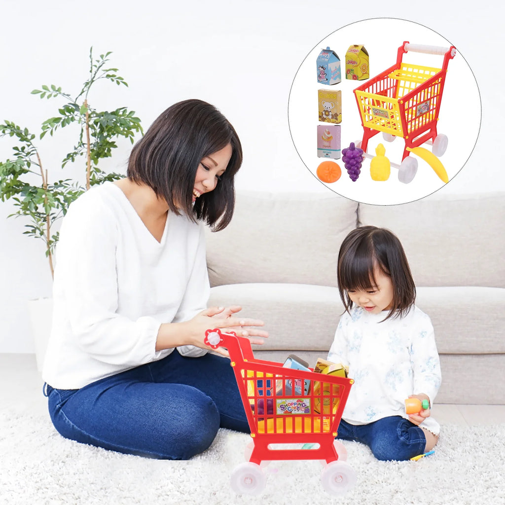 Red Kid Shopping Cart Plaything E509087