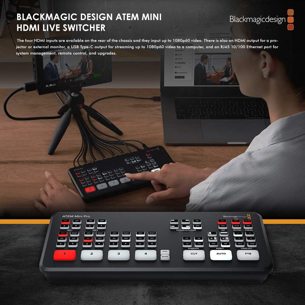 HDMI Live Switcher Basic Bundle with Cables and Cleaning Kit Z863963