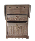 Antiqued Wood Cabinet with Ironing Board V8500