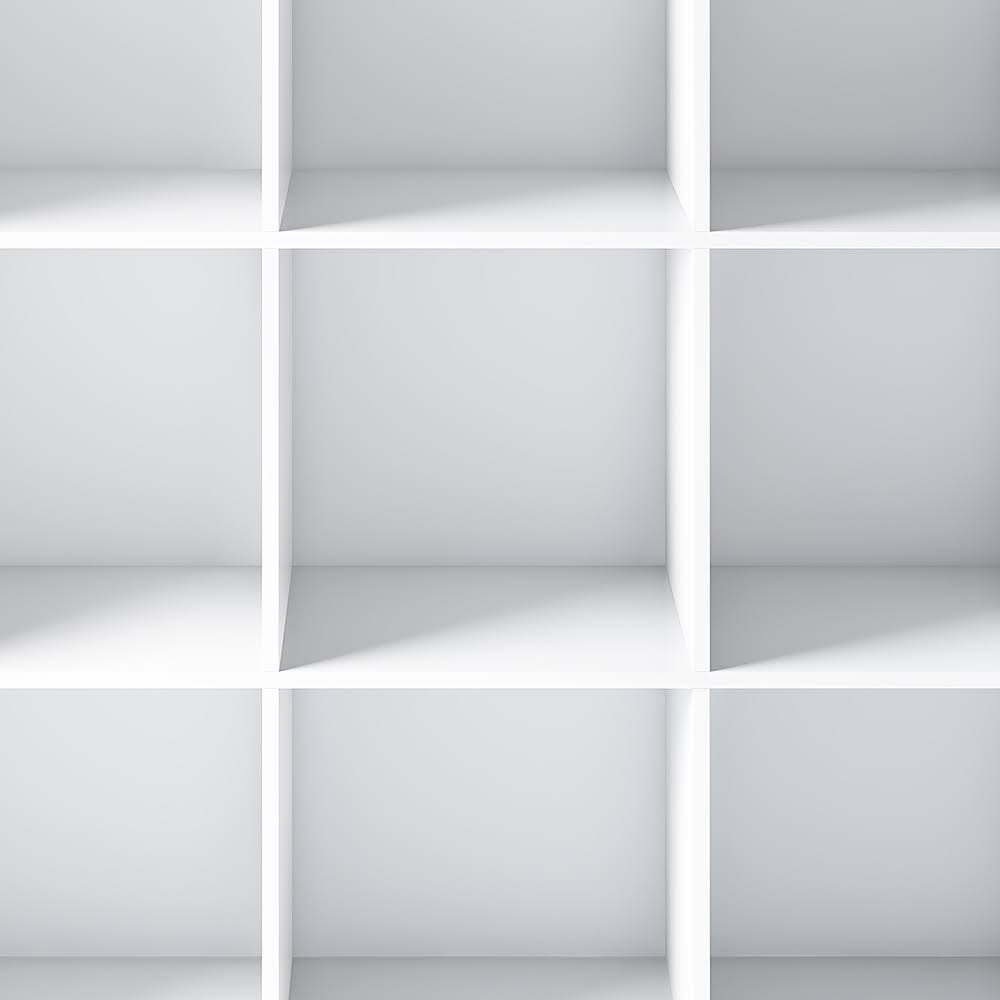 White 9 Cube Bookcase and Storage Unit S752