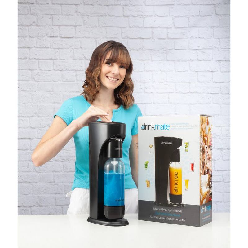 Matte Black Sparkling Water and Soda Maker Machine W9512
