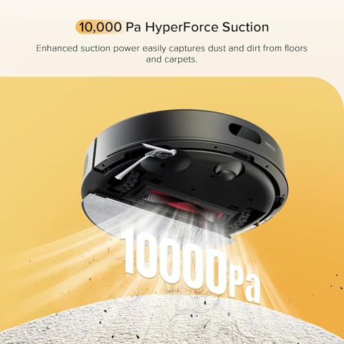 Black Robot Vacuum and Mop with Self-Emptying Z101448