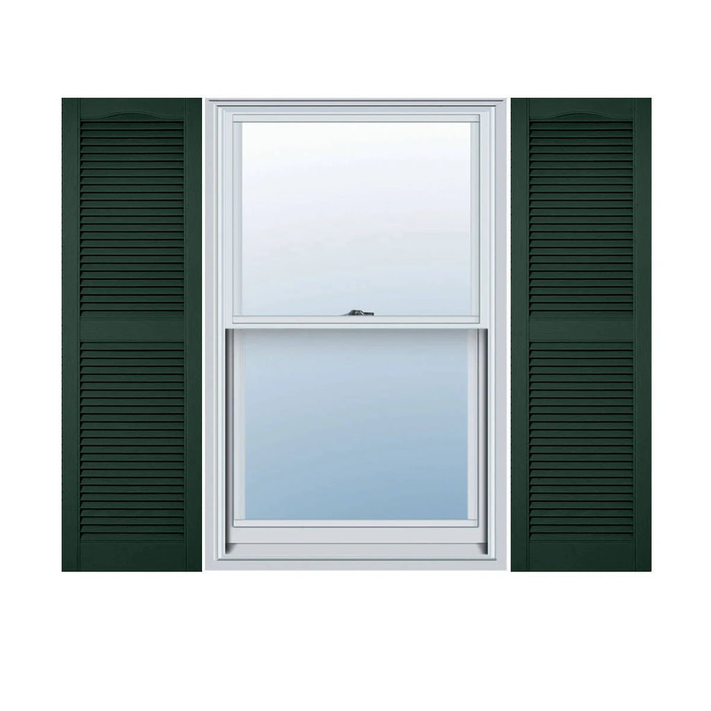 Midnight Vinyl Open Louver Shutters Per Pair V783