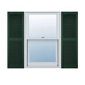 Midnight Vinyl Open Louver Shutters Per Pair V783