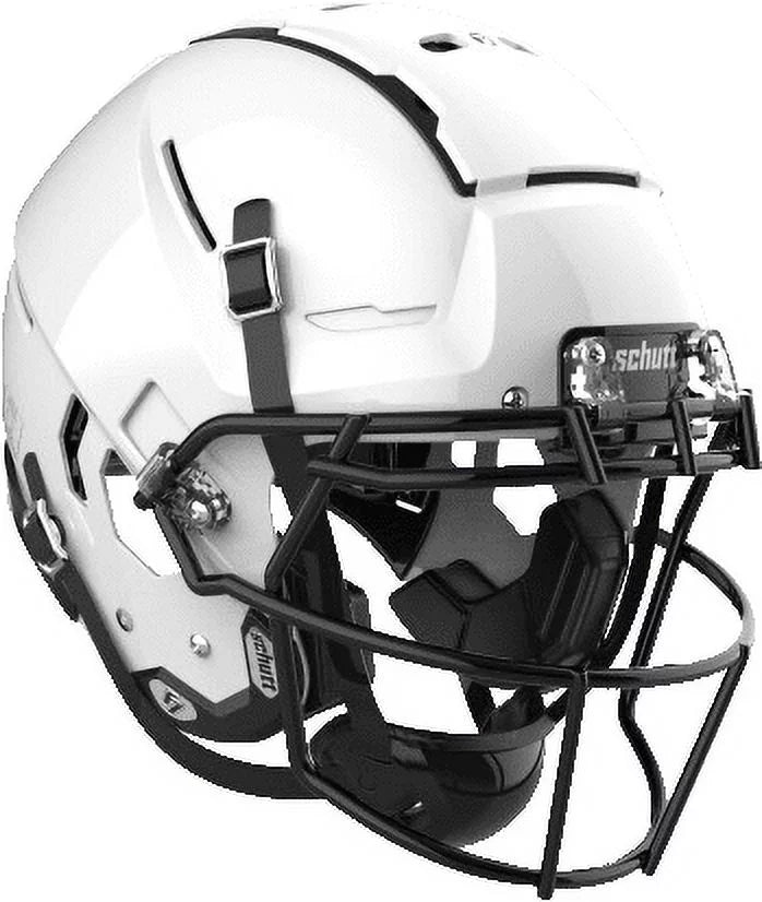White XL Football Helmet with Carbon Steel Mask F69511