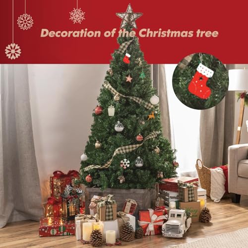 50pcs Unfinished Wood Slice Christmas Ornaments E2937
