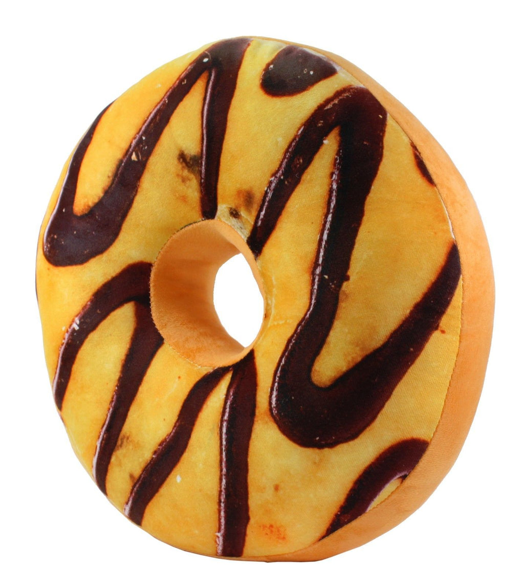 Yellow Maple Chocolate Donut Soft Cushion Pillow Plush Toy Seat Pad Y748