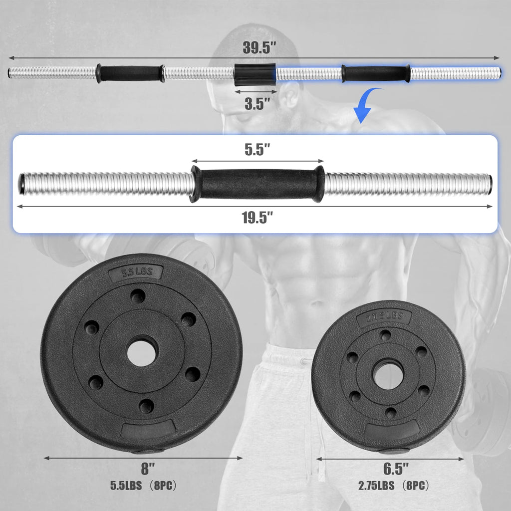 66 Lbs. Adjustable Dumbbell Set E993302
