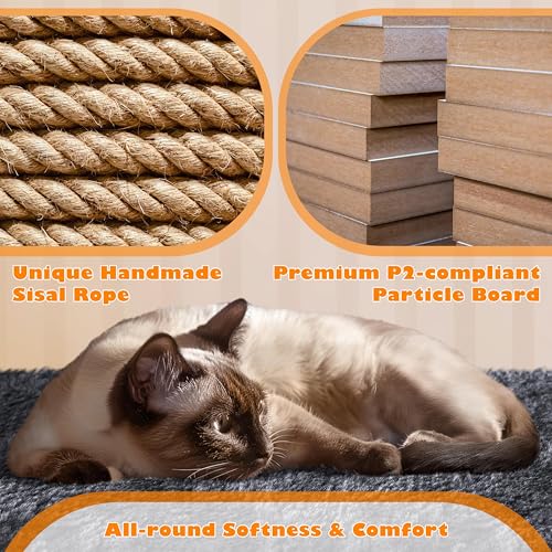 Dark Gray Cat Tree with Platform, Hammock, Scratching Posts V750