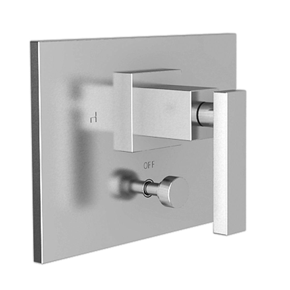 Balanced Pressure Tub & Shower Diverter Plate with Handle Weathered Copper M6395