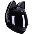 DOT Certified Full Face Motorcycle Helmet with Cat Ears Flip up Visors G477059