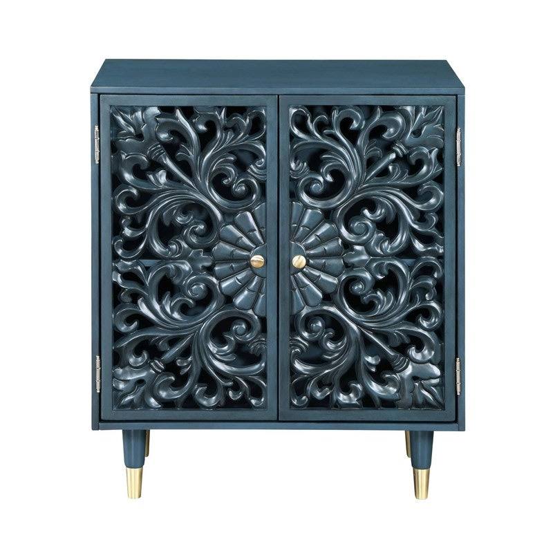 Green 2-Door Solid Wood Accent Cabinet L9945