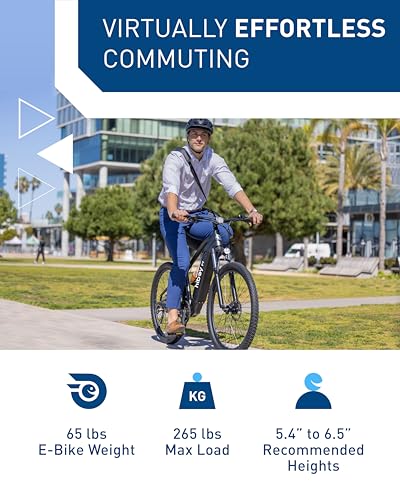 Electric Bike with 800W Peak Motor, 25mph Max Speed, 696 WH Removable Battery, 27.5" Front Suspension O260159