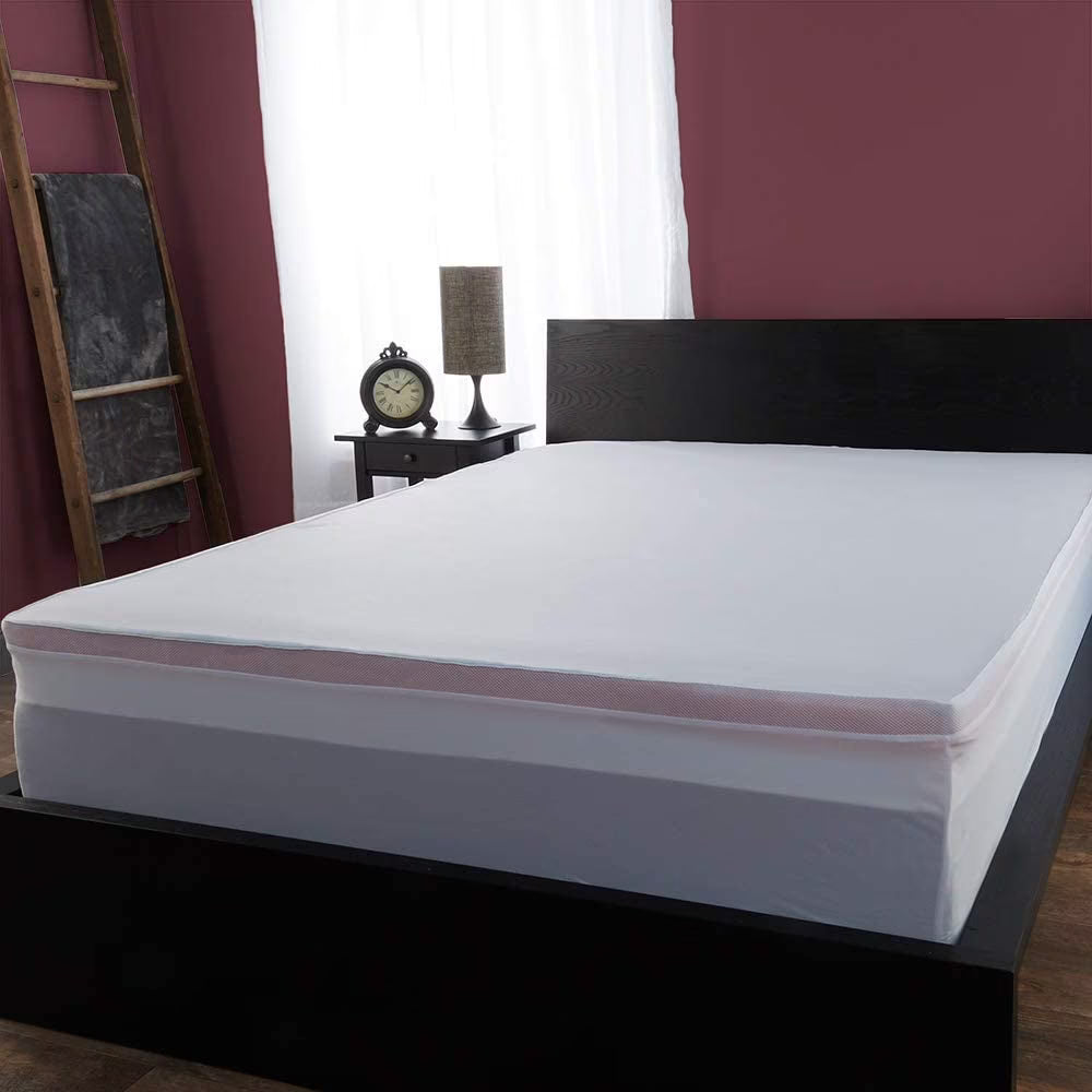 2" Tranquility Foam Mattress Topper with Cover, Queen Q787
