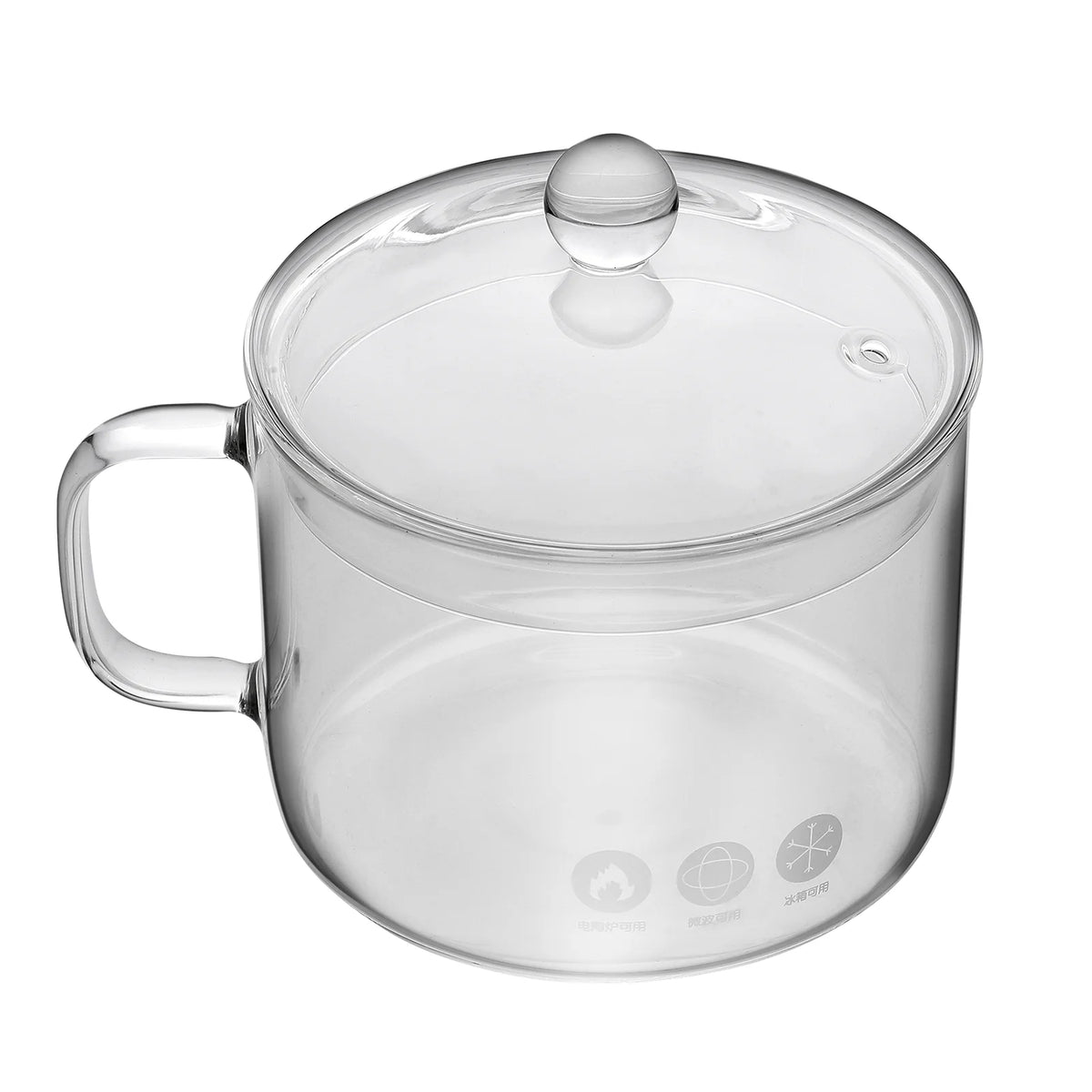 Heat-resistant Glass Pot with Handle Y908