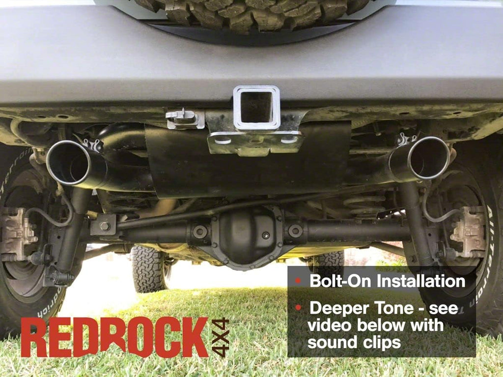 Dual Outlet Axle-Back Exhaust with Black Tips B393994