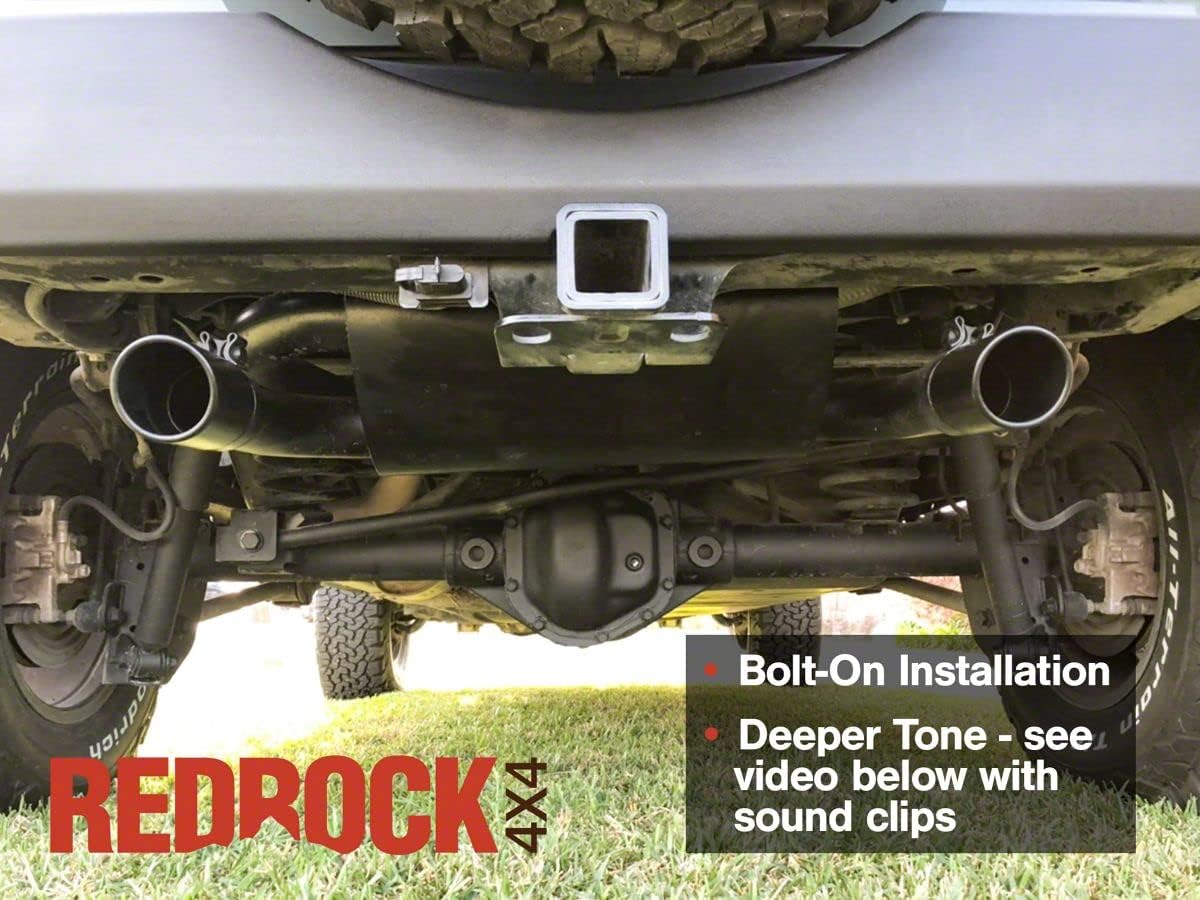 Dual Outlet Axle-Back Exhaust with Black Tips B393994