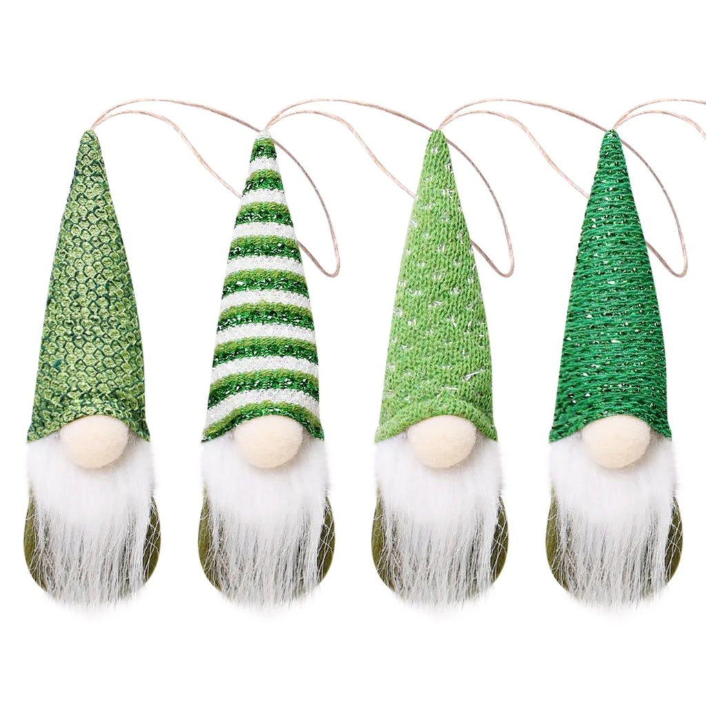 St. Patrick's Day Gnome Doll Swedish Elfs Dwarf Ornaments Set O56887