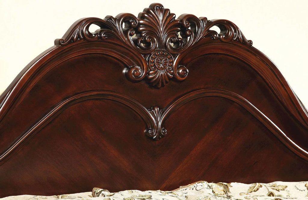 Cherry Solid Wood Queen Bedroom Set 5pcs B414686