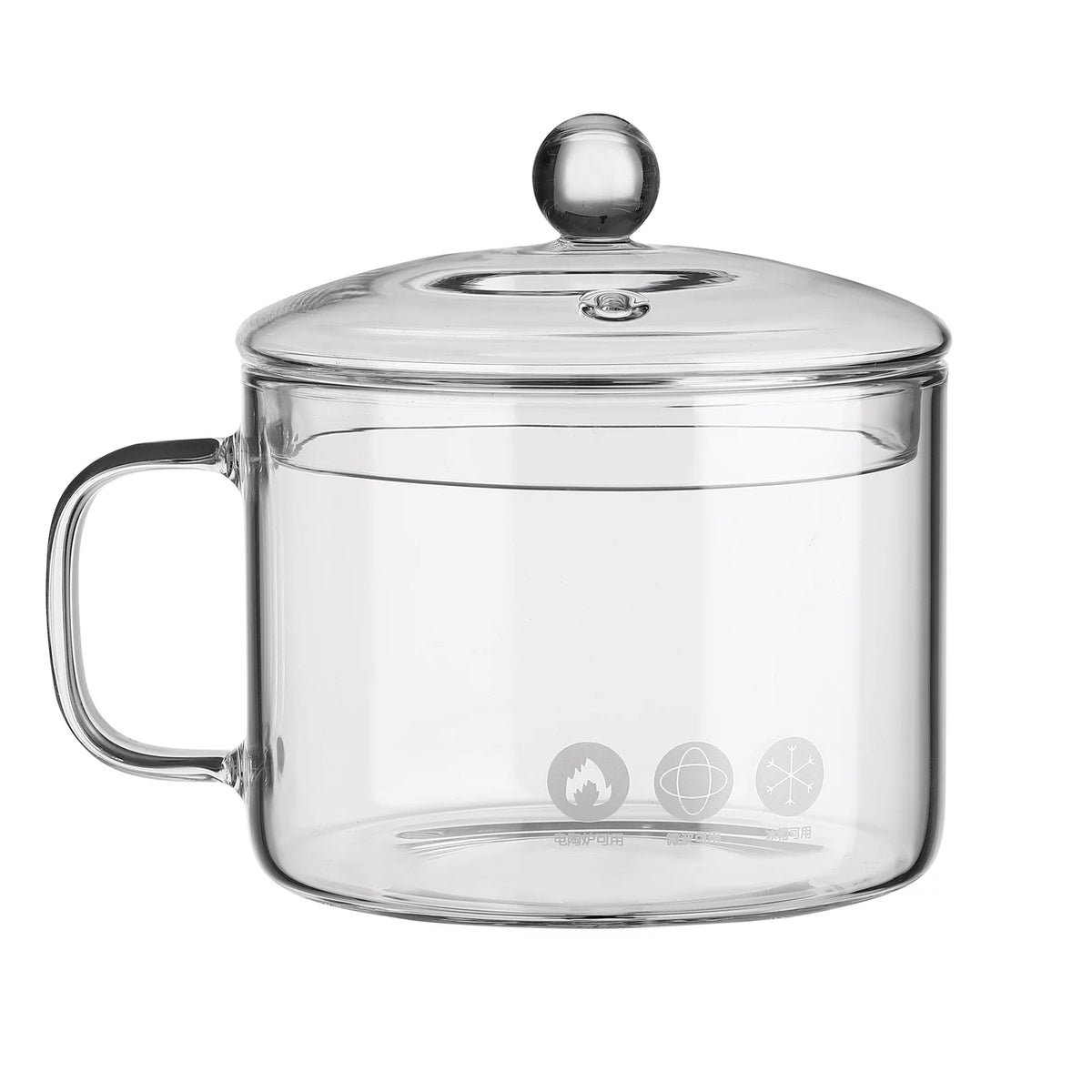Heat-resistant Glass Pot with Handle Y908