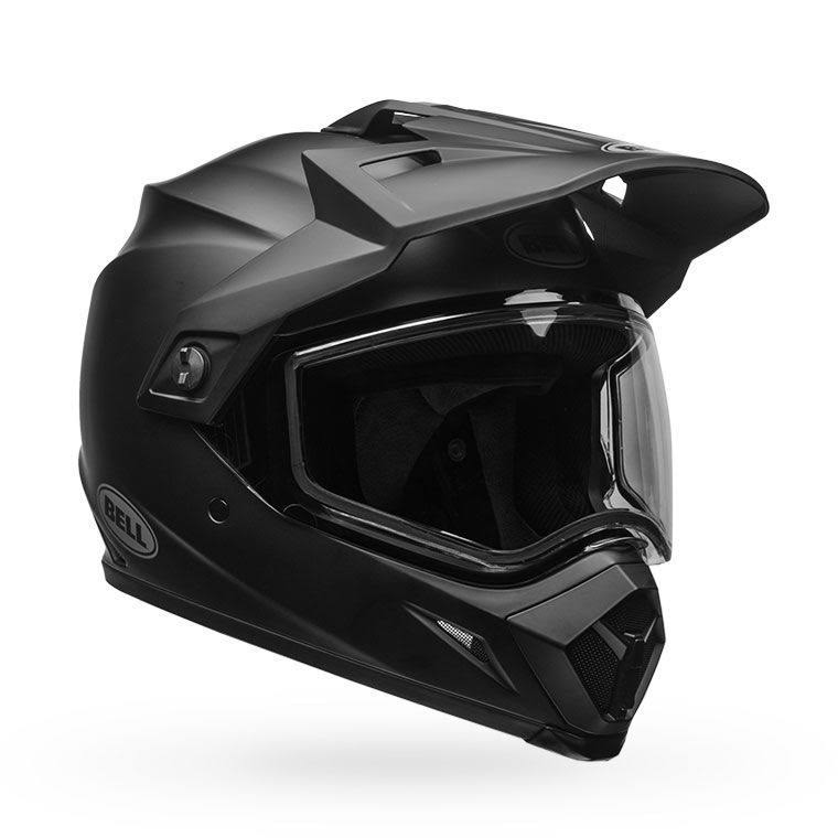 Matte Black Adventure Dual Shield Snow Helmet B907