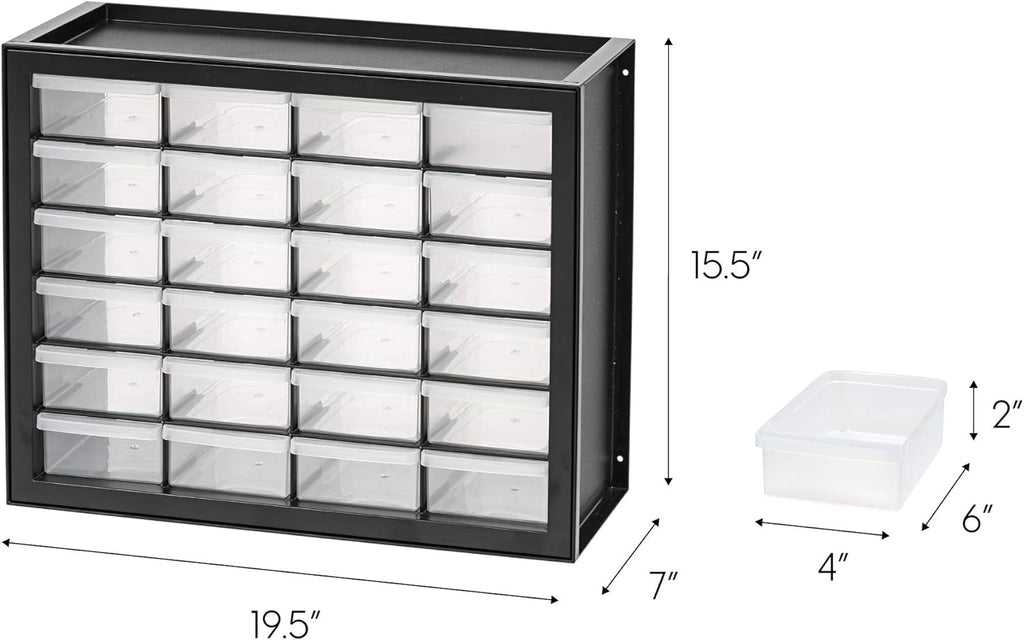Black Pack of 2 24 Drawer Cabinet M692