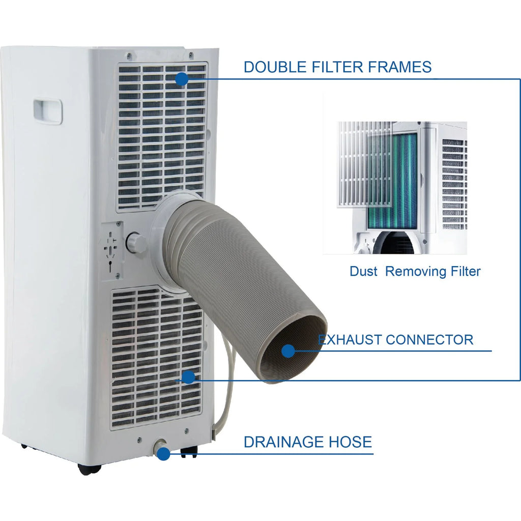 Portable Air Conditioner with Remote Control, White Z47783