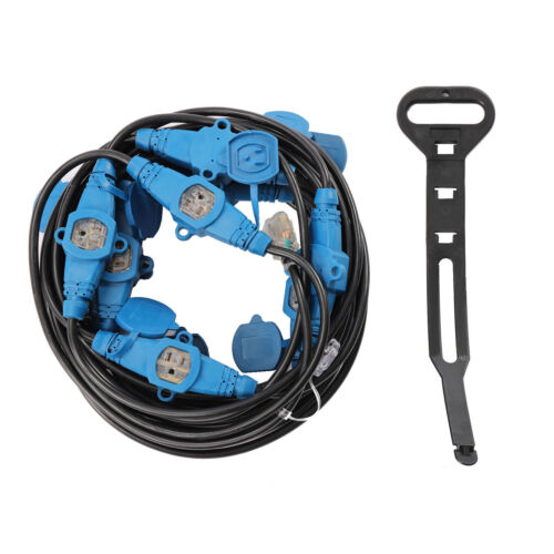 13 Plugs 65FT 12 Awg Power Extension Cord Splitter C557874