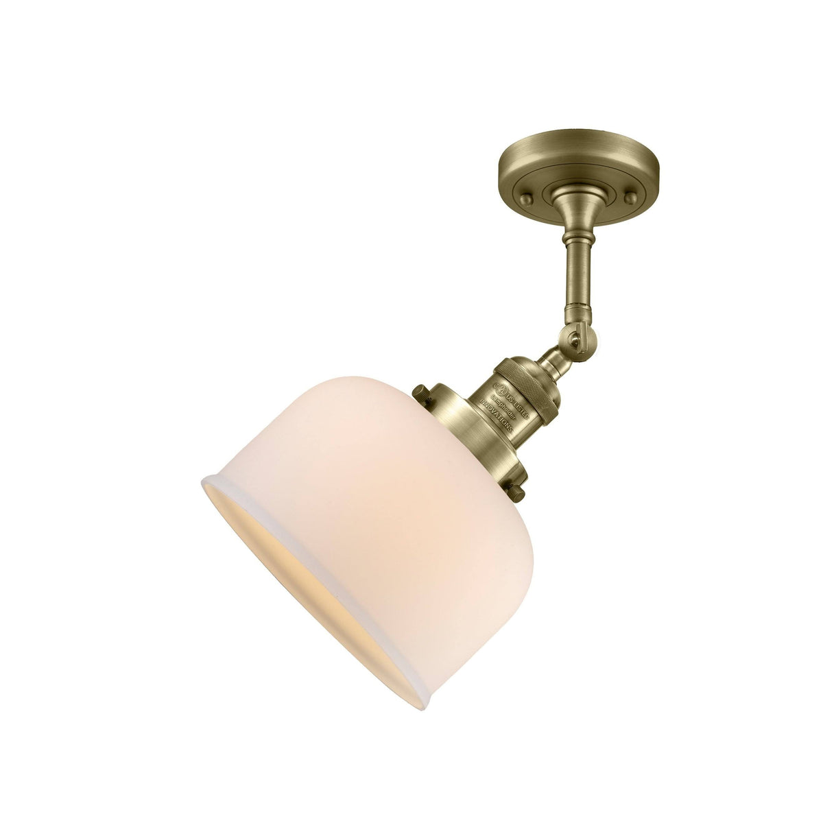 Antique Copper LED Semi Flush Mount Light I959197