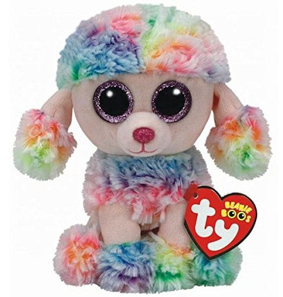 Rainbow Poodle Stuffed Animal 6 inch W353