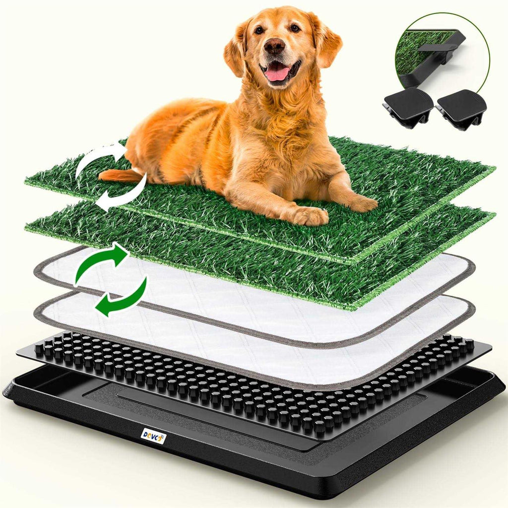 Super Absorbent Dog Grass Pad with Tray 4-Layer L91124