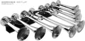 8 Air Horn Chrome Plated Trumpets W3278